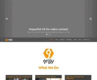 Grijjy.com(Impactful UX for Video Content) Screenshot