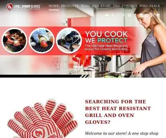 Grillarmorgloves.com(Grill Armor Gloves) Screenshot