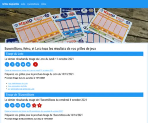 Grilles-Gagnantes.fr Screenshot