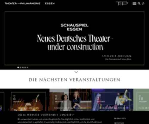 Grillo-Theater.de(Theater und Philharmonie Essen (TUP)) Screenshot