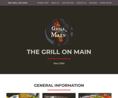 Grillonmain.net(The Grill on Main) Screenshot
