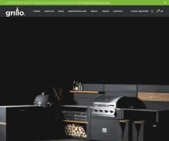 Grillo.uk.com(Grillo Outdoor Kitchens) Screenshot