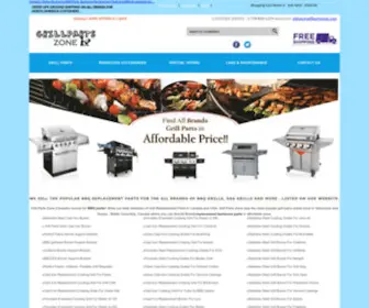 Grillpartszone.com(BBQ Replacement Parts) Screenshot