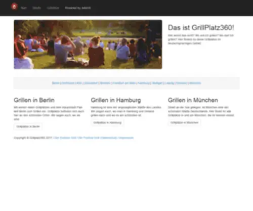 Grillplatz360.de(Finde einen Grillplatz in deiner Nähe) Screenshot