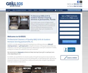 Grillsos.com(BBQ Grill Cleaning Jacksonville FL) Screenshot