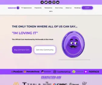 Grimacebsc.com(Grimace Coin) Screenshot