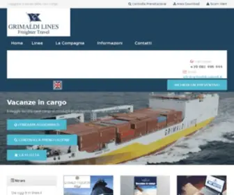 Grimaldi-Freightercruises.com(Grimaldi Freighter Travel) Screenshot