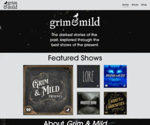 Grimandmild.com(Grim & mild) Screenshot