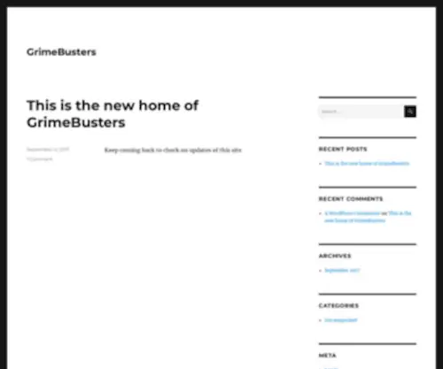 Grimebusters.co.za(GrimeBusters) Screenshot