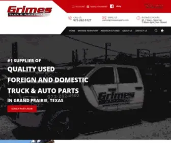 Grimesautoparts.com(Remanufactured and Used Auto Parts Online) Screenshot