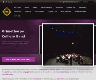 Grimethorpeband.com(The World's Most Famous Colliery Band) Screenshot