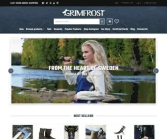 Grimfrost.com(Grimfrost Webshop) Screenshot
