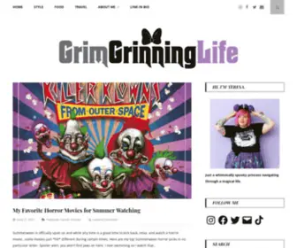 GrimGrinninglife.com(Whimsically spooky princess navigating through a magical life) Screenshot