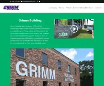 Grimmbldg.com(Grimm Building Materials Co) Screenshot