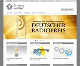 Grimme-Institut.de(Home) Screenshot