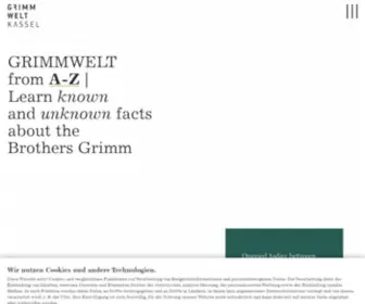 Grimmwelt.de(Grimmwelt Kassel) Screenshot