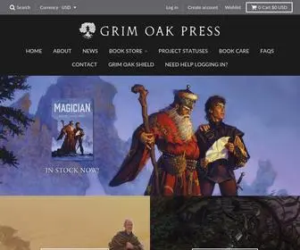 Grimoakpress.com(Grim Oak Press) Screenshot