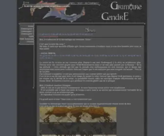 Grimoire-Cendre.fr(Grimoire cendre) Screenshot
