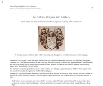 Grimshaworigin.org(Grimshaw Origins & History) Screenshot