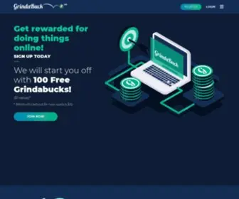 Grindabuck.com(Free Gift Cards for completing offers) Screenshot