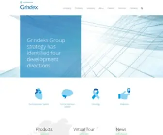 Grindeks.ru(Grindeks / Home) Screenshot