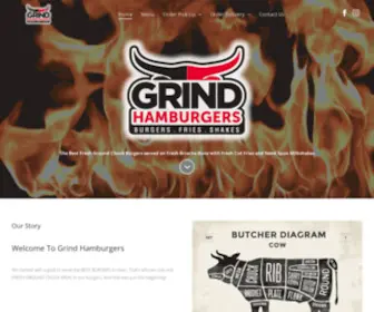 Grindhamburgers.com(GRIND Hamburgers) Screenshot