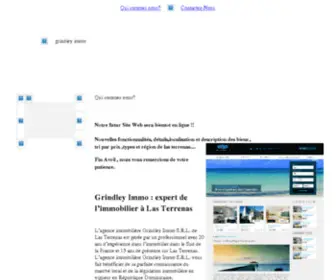 Grindleyimmo.com(Immobilier à Las Terrenas) Screenshot