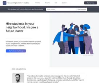 Grindstoneapp.com(Hire Students) Screenshot