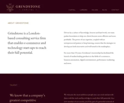 Grindstonecapital.ca(Grindstone) Screenshot