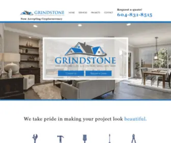 Grindstonerenovation.ca(Grindstone Renovation & Contracting) Screenshot