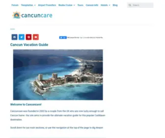 Gringationcancun.com(Cancun Vacation Guide) Screenshot