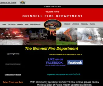 Grinnellfd.com(The Grinnell Fire Department) Screenshot