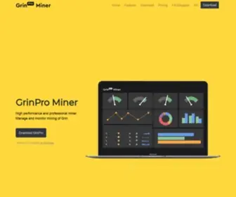 Grinpro.io(GrinPro Miner) Screenshot