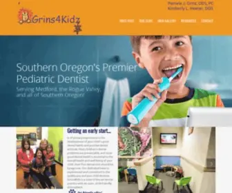 Grins4Kidz.com(Pediatric Dentist in Medford) Screenshot