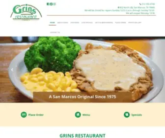 Grinsrestaurant.com(Grins Restaurant) Screenshot