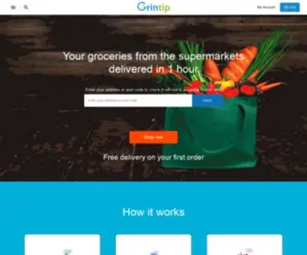 Grintip.ch(Your online groceries shopping centre in Switzerland) Screenshot