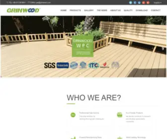 Grinwood.com(Grinwood WPC Material CO) Screenshot