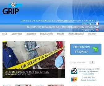 Grip.org(Groupe de recherche et d'information sur la paix et la sécurité) Screenshot