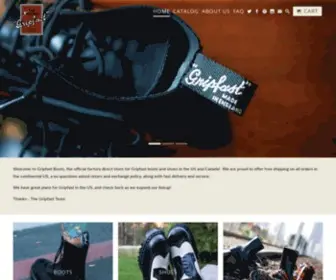 Gripfastboots.com(Please Log In) Screenshot