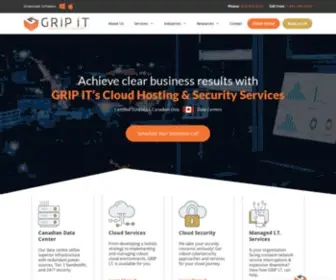 Gripit.ca(Cloud Hosting & Security Services) Screenshot
