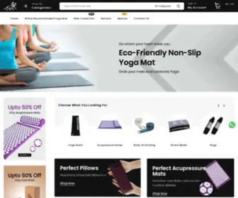 Gripkart.com(An online shopping site exclusively for yoga mats) Screenshot