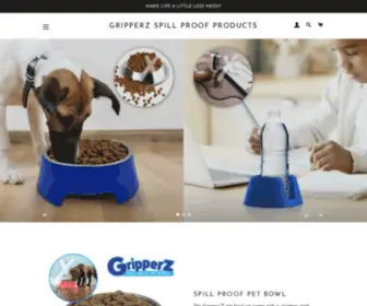 Gripperz.com(Gripperz Spill Proof Products) Screenshot