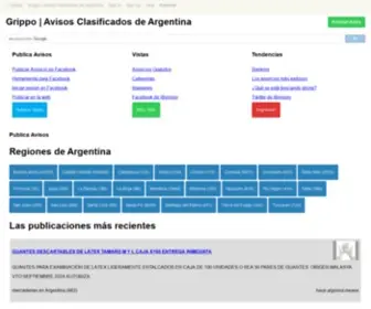 Grippo.com.ar(Avisos Clasificados de Argentina) Screenshot