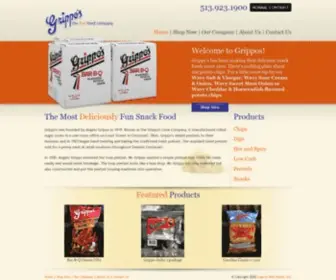 Grippos.com(Grippos-BBQ potato chips-Snacks-potato chips-Cincinnati) Screenshot