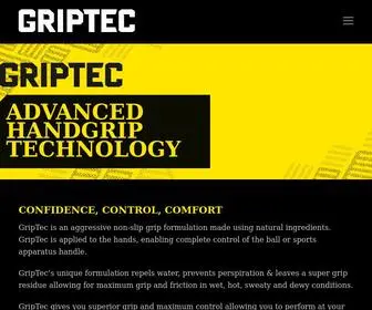 Griptecsport.com(Non-Slip Sports Grip Enhancement) Screenshot