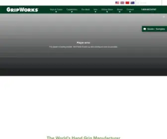 Gripworks.com(Manufacturer of Foam Hand Grips and Foam Tubing) Screenshot