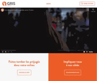 Gris.ca(Le Groupe de Recherche et d'Intervention Social de Montréal) Screenshot
