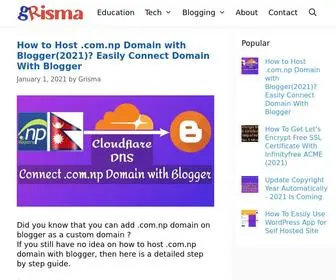 Grisma.com.np(Grisma's Blog) Screenshot