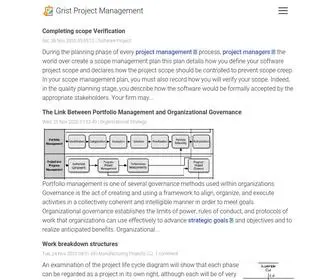 Gristprojectmanagement.us(Grist Project Management) Screenshot