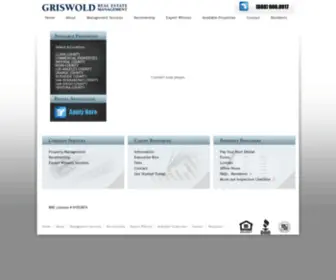 GriswoldremGmt.com(Griswold Real Estate Management) Screenshot